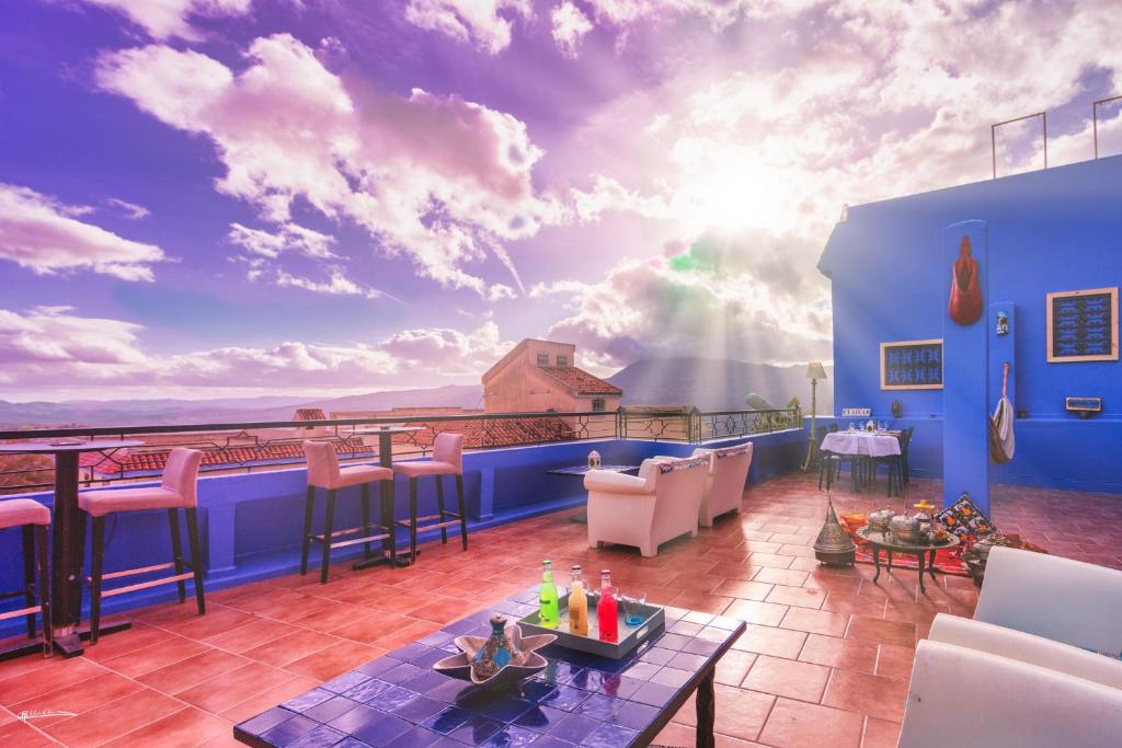 Sunset on the rooftop